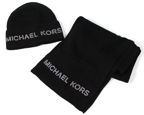 michael kors scarf set men's|Logo Jacquard Beanie Hat and Scarf Set .